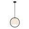 Designers Fountain Eterna 60 Watt 1 Light Matte Black Pendant with Etched Opal Glass Shade D274M-16P-MB - alternate 1